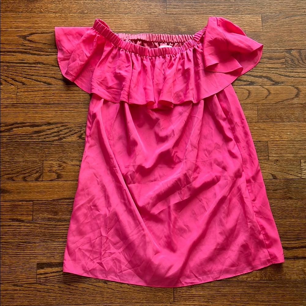 Pink Off-Shoulder Dress
